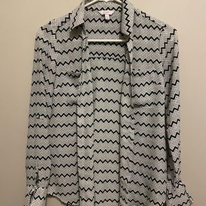 Juniors button up blouse